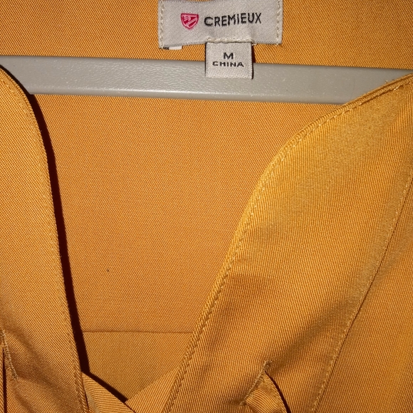 NWT M Women's Cremieux 100% Lyocell Tencel Nicole Blouse Camel - Picture 4 of 5